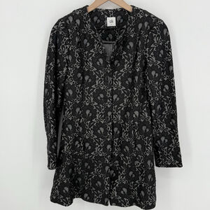 Cabi Blazer Size Small Style #3316 Lace Overlay Cotton Blend Jacket Pockets